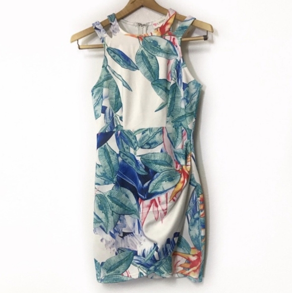New L’Atiste by Amy Bird of Paradise Tropical Mini Dress Small - Picture 6 of 9